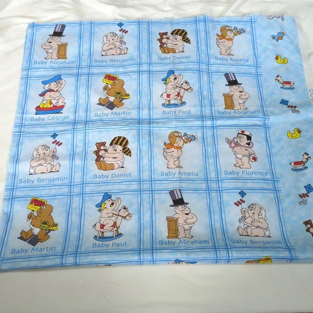 1 Yard Becky & Me KEY to the FUTURE Famous Babies Print Concepts Fabric